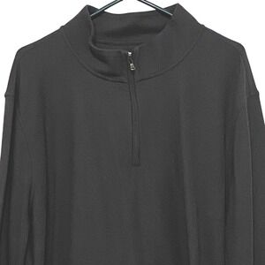 Sonoma Mens 1/4 Zip Shirt 3XB Dark Gray Sporty Athleisure Casual Mock Neck‎